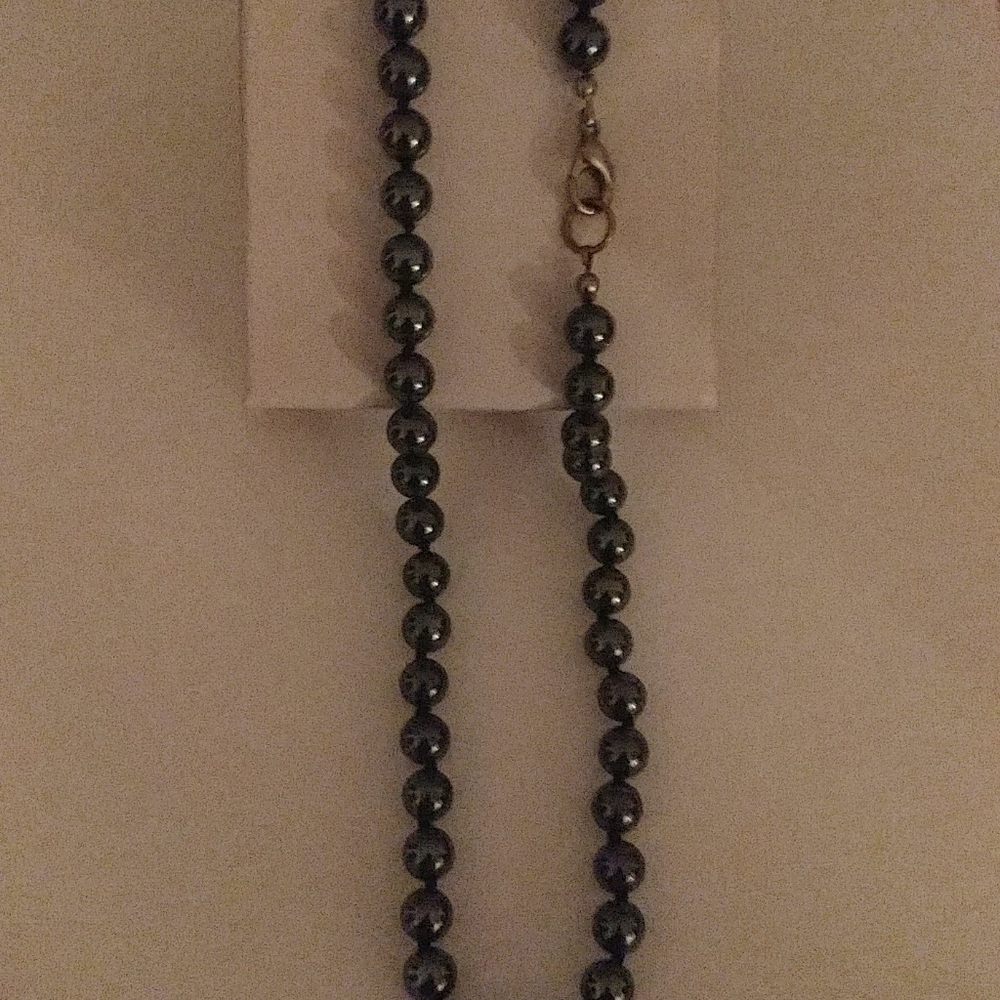 Silver Grey Pearl Necklace